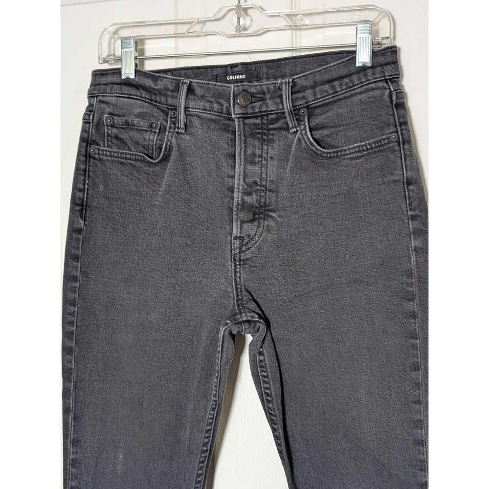 GRLFRND Karolina Button Fly Jeans In Nine Lives Wash Charcoal Womens 29‎ - Picture 3 of 14